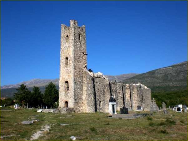 Ruine der Kirche Cetina